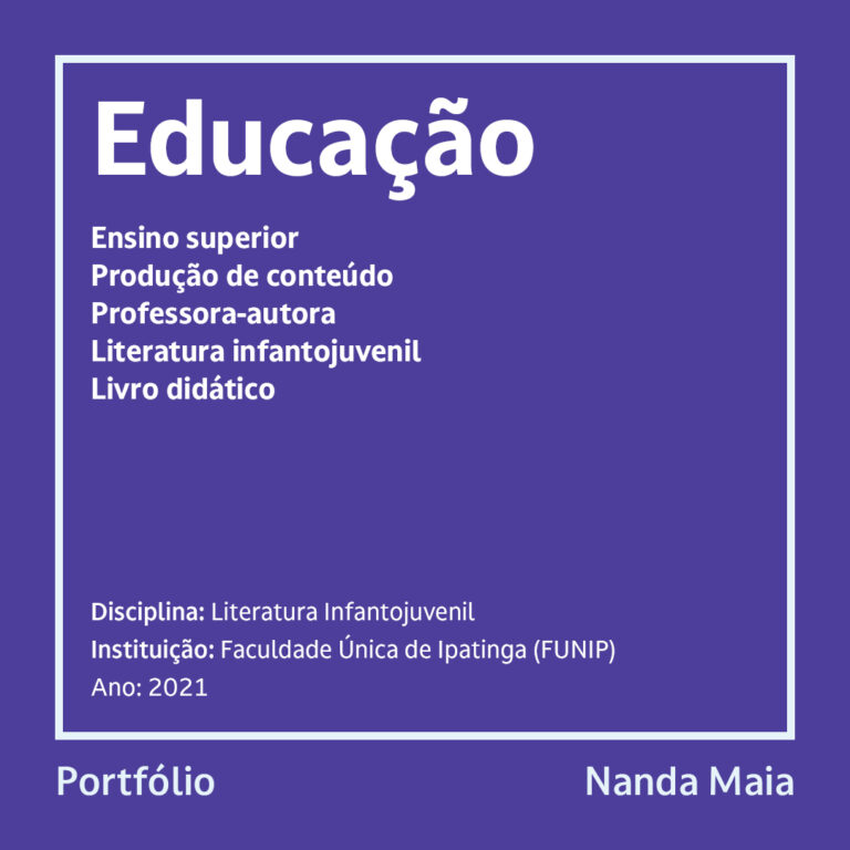 Livro didático – Literatura Infantojuvenil (FUNIP, 2021)