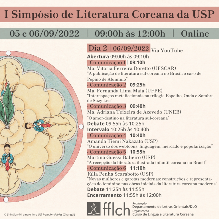 Comunicação – I Simpósio de Literatura Coreana da USP (2022)